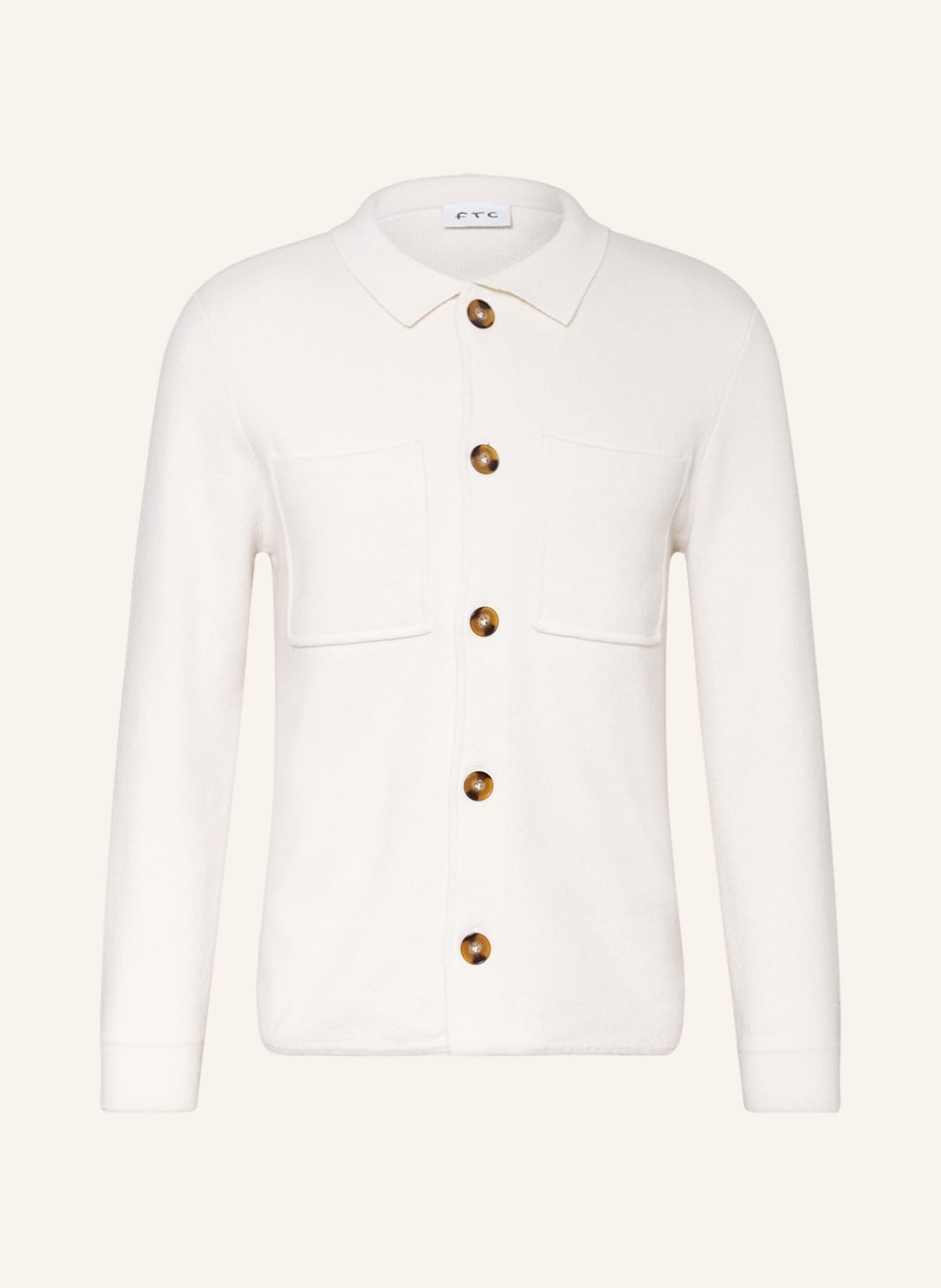 Image of Ftc Cashmere Overjacket Mit Cashmere weiss