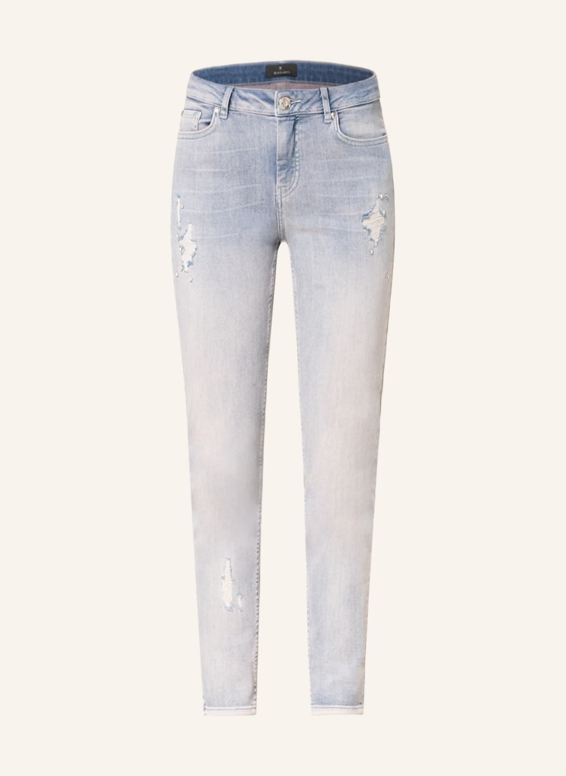 Image of Monari Jeans Mit Schmucksteinen blau