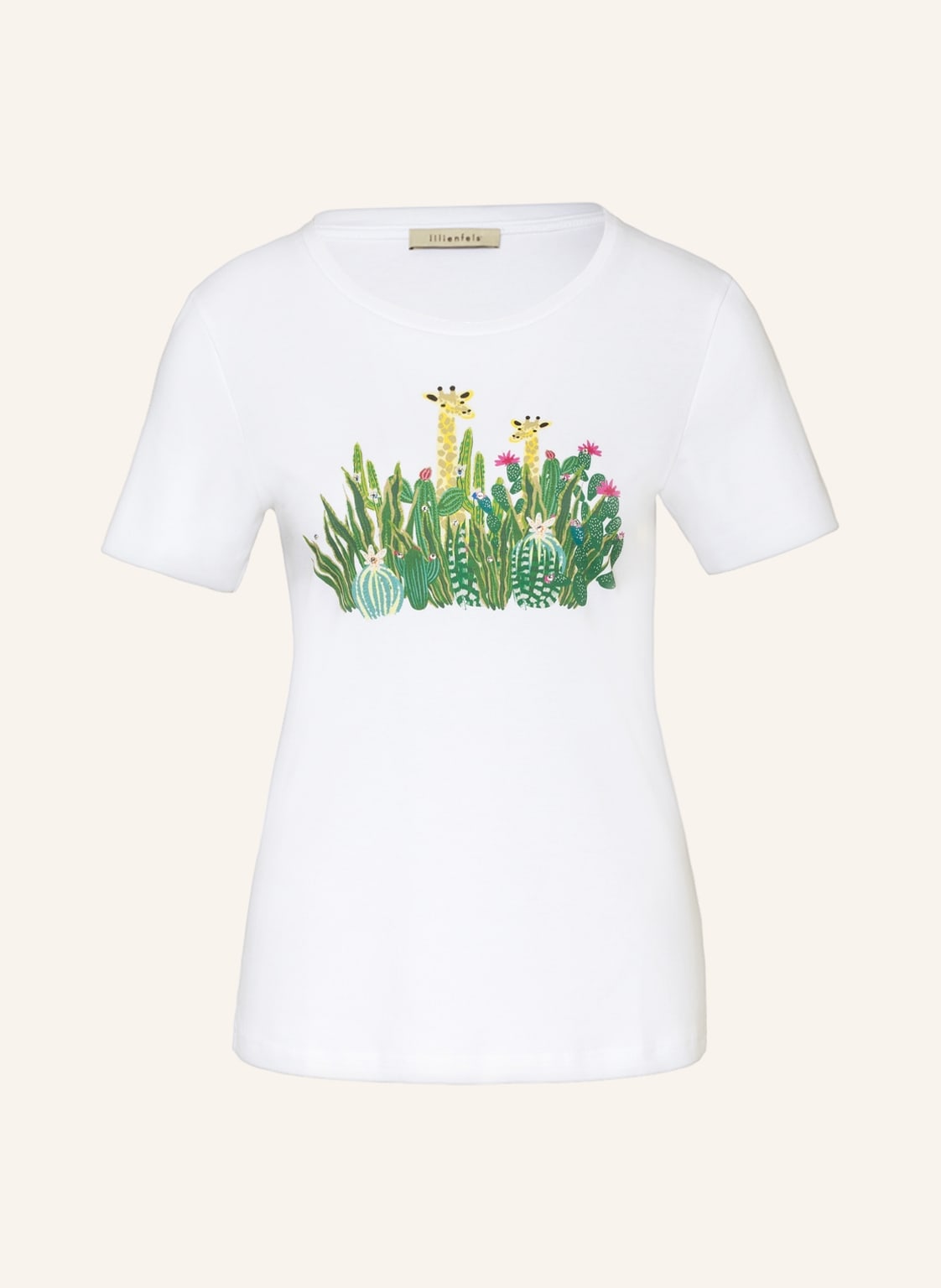 Image of Lilienfels T-Shirt Mit Schmucksteinen weiss