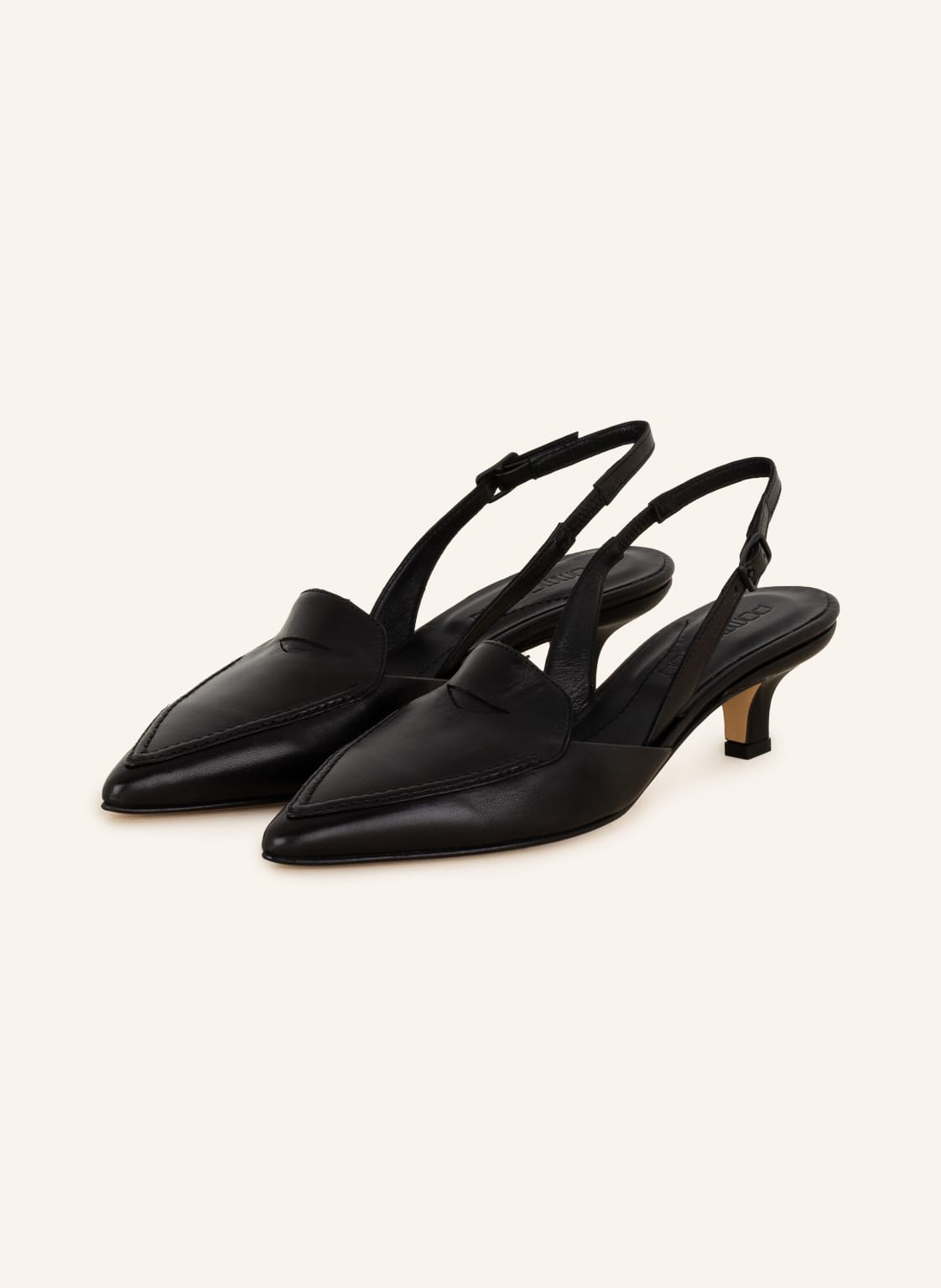 Image of Pomme D'or Slingpumps Helle schwarz