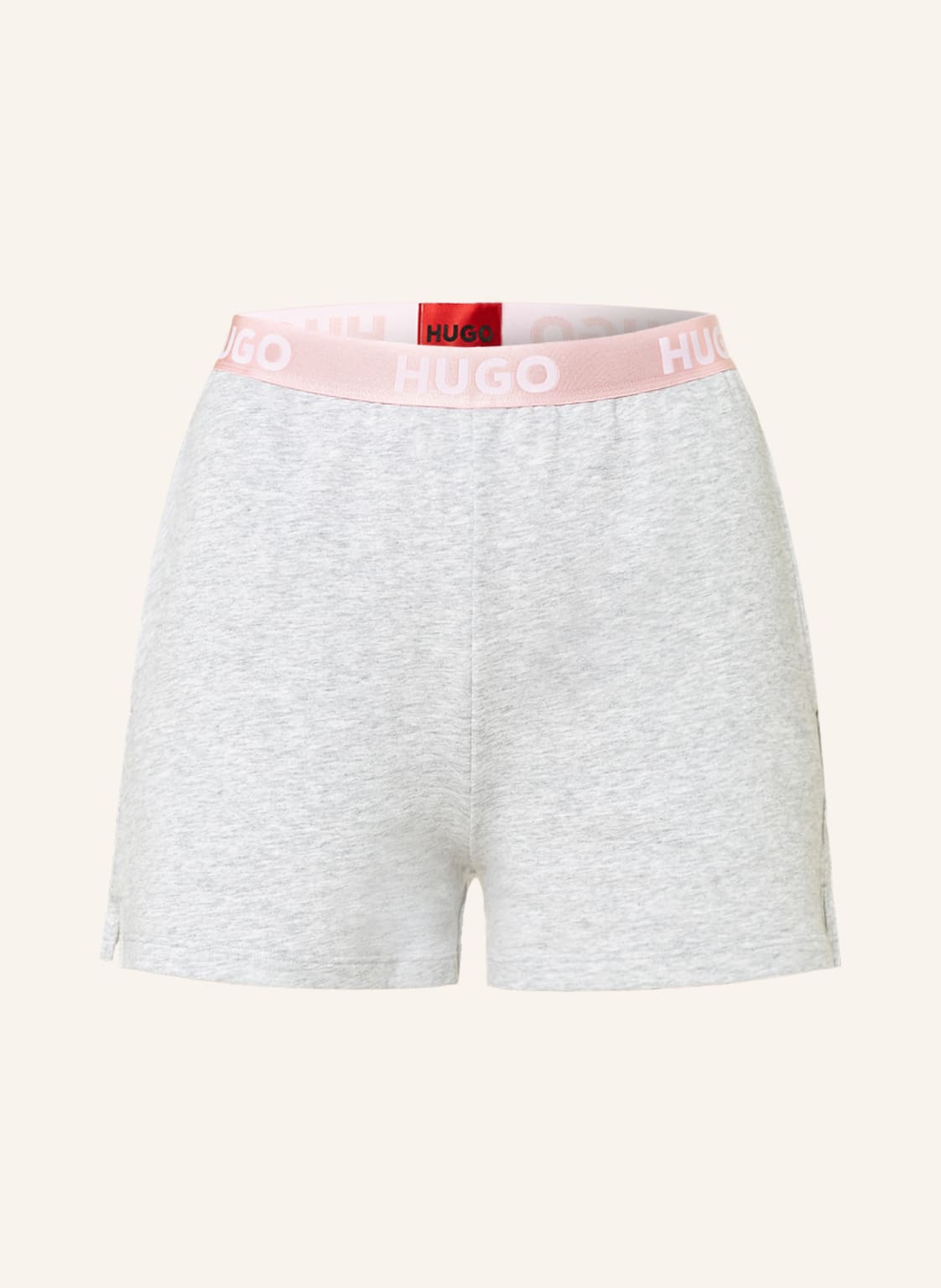 Image of Hugo Lounge-Shorts Sporty Logo grau