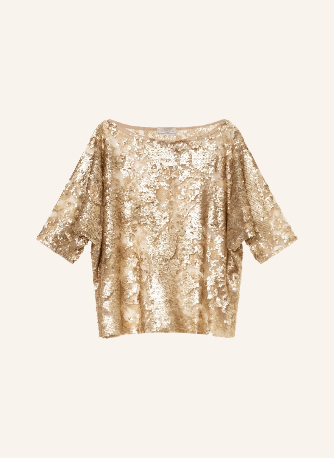 Image of Antonelli Firenze Blusenshirt Mit Pailletten gold