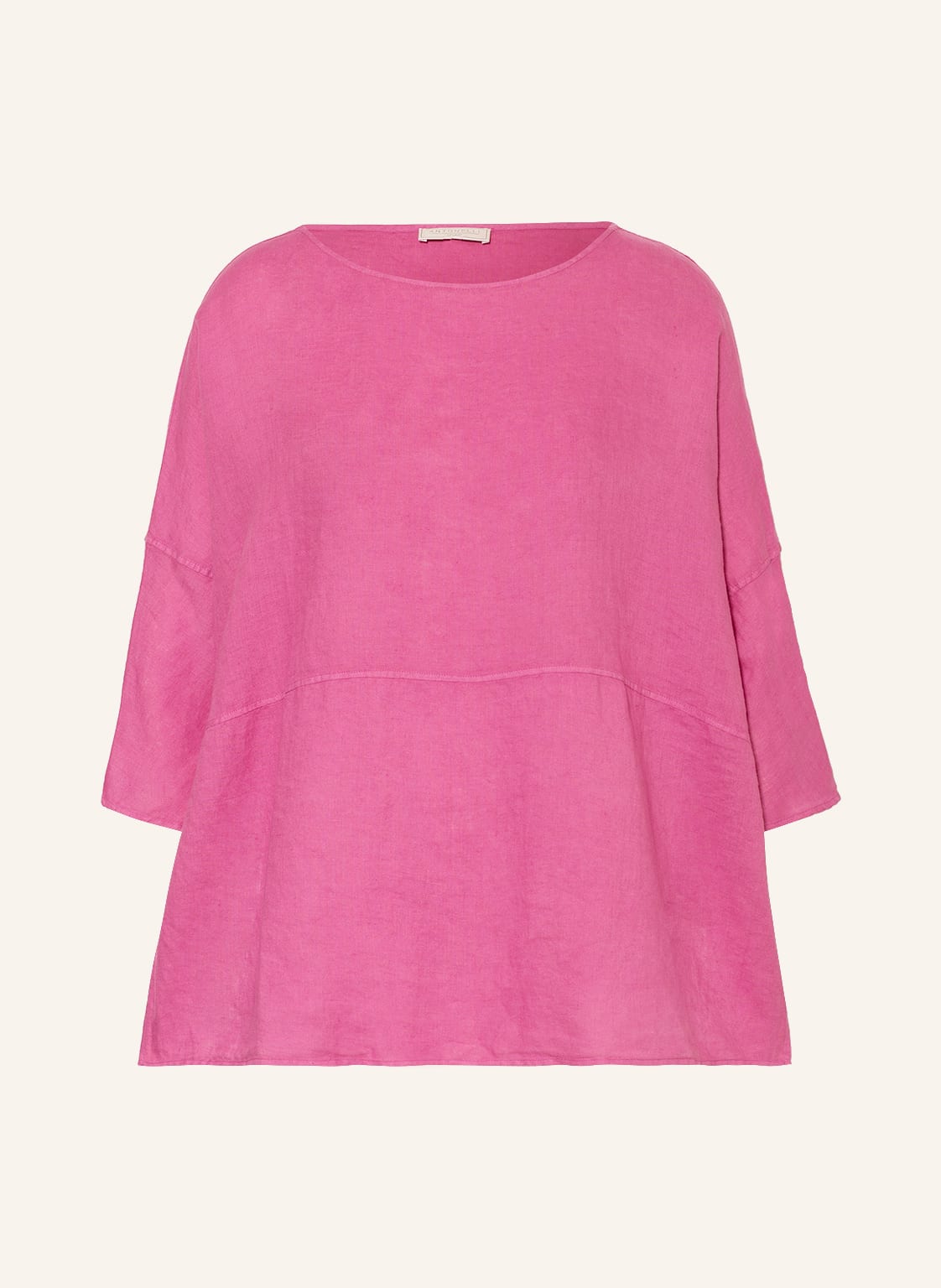 Image of Antonelli Firenze Blusenshirt Aus Leinen Mit 3/4-Arm pink