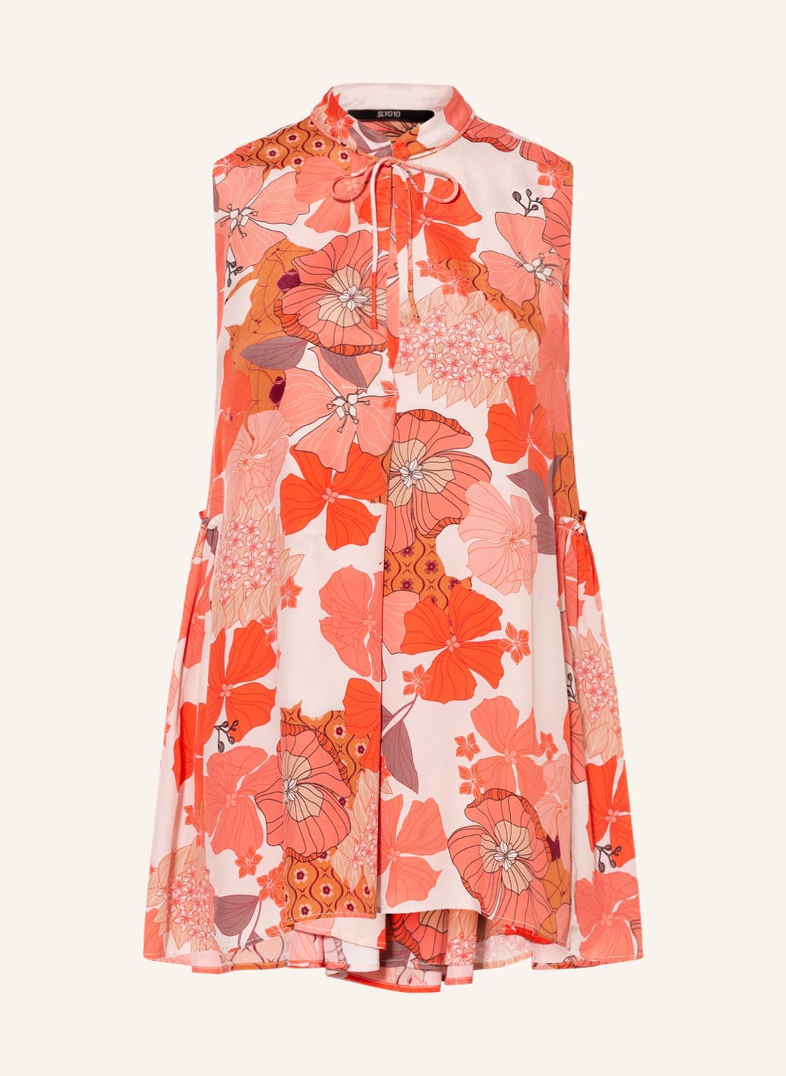 Image of Sly 010 Blusentop Eleanora Mit Seide rot