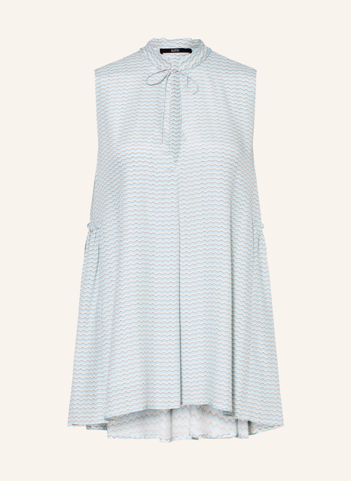 Image of Sly 010 Blusentop Eleanora Mit Seide blau