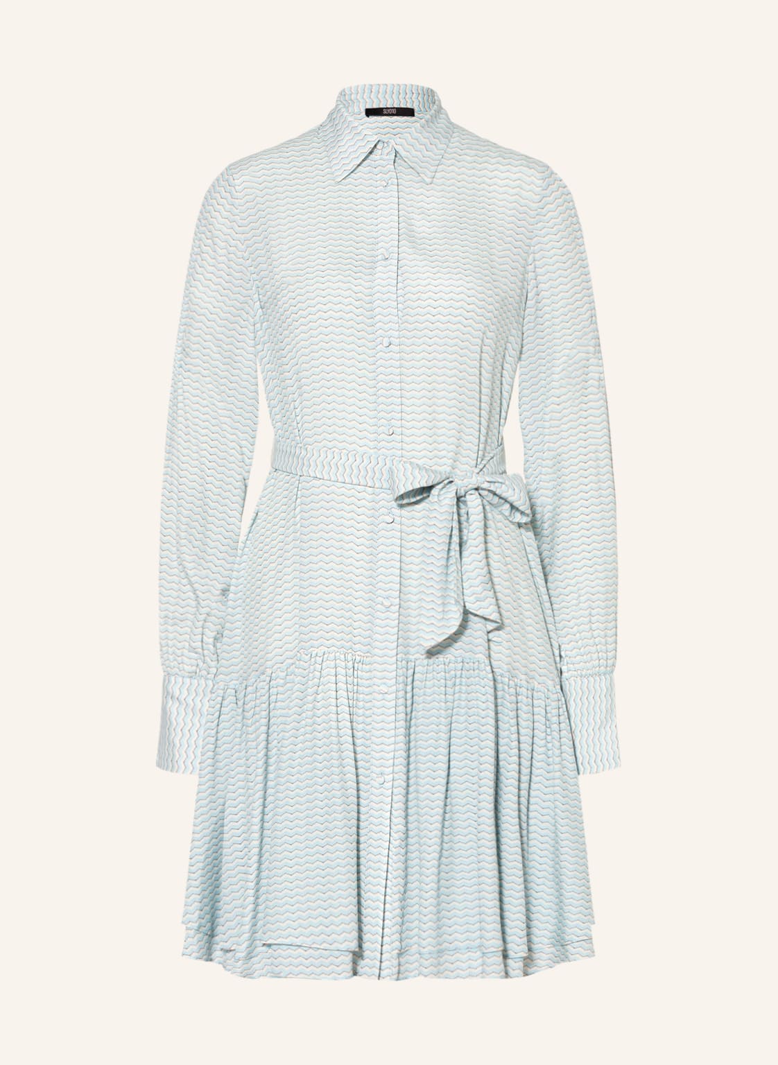 Image of Sly 010 Hemdblusenkleid Emilia Mit Seide blau