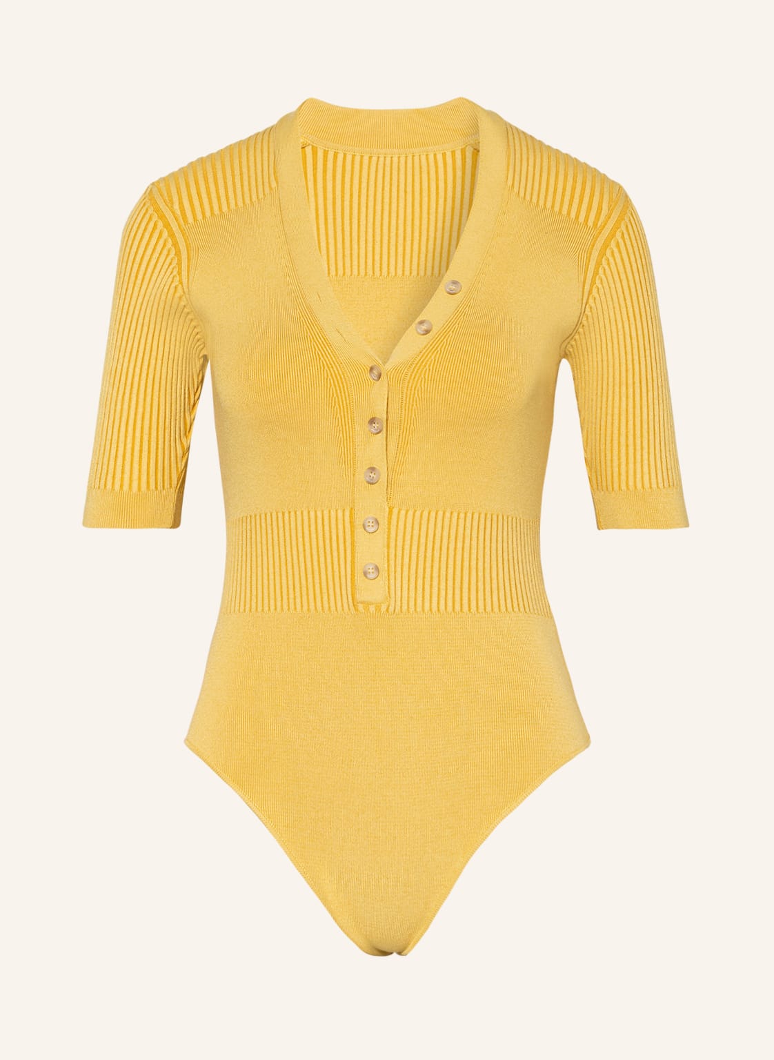 Image of Jacquemus Strick-Body Le Body Yauco gelb