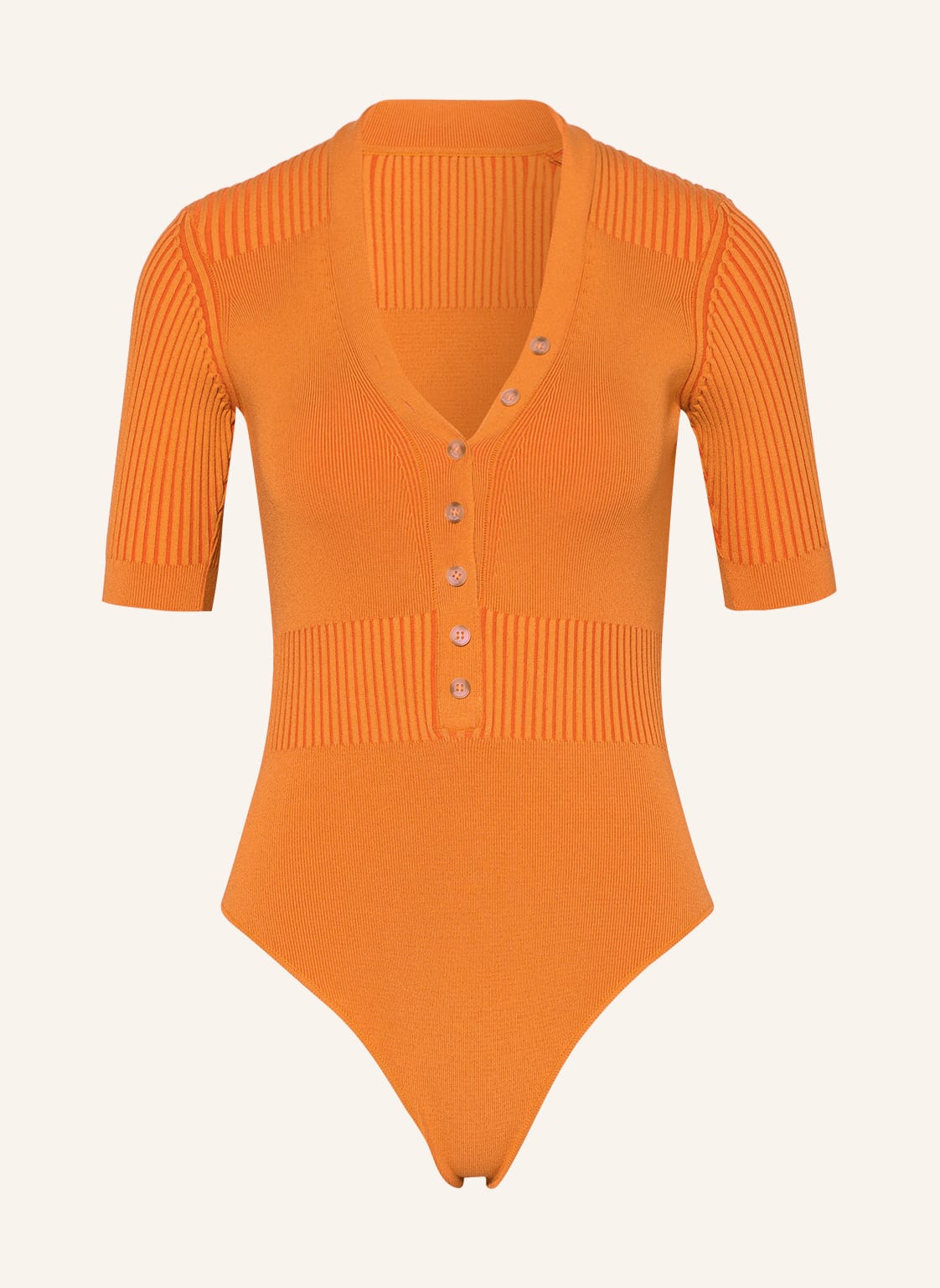 Image of Jacquemus Strick-Body Le Body Yauco orange