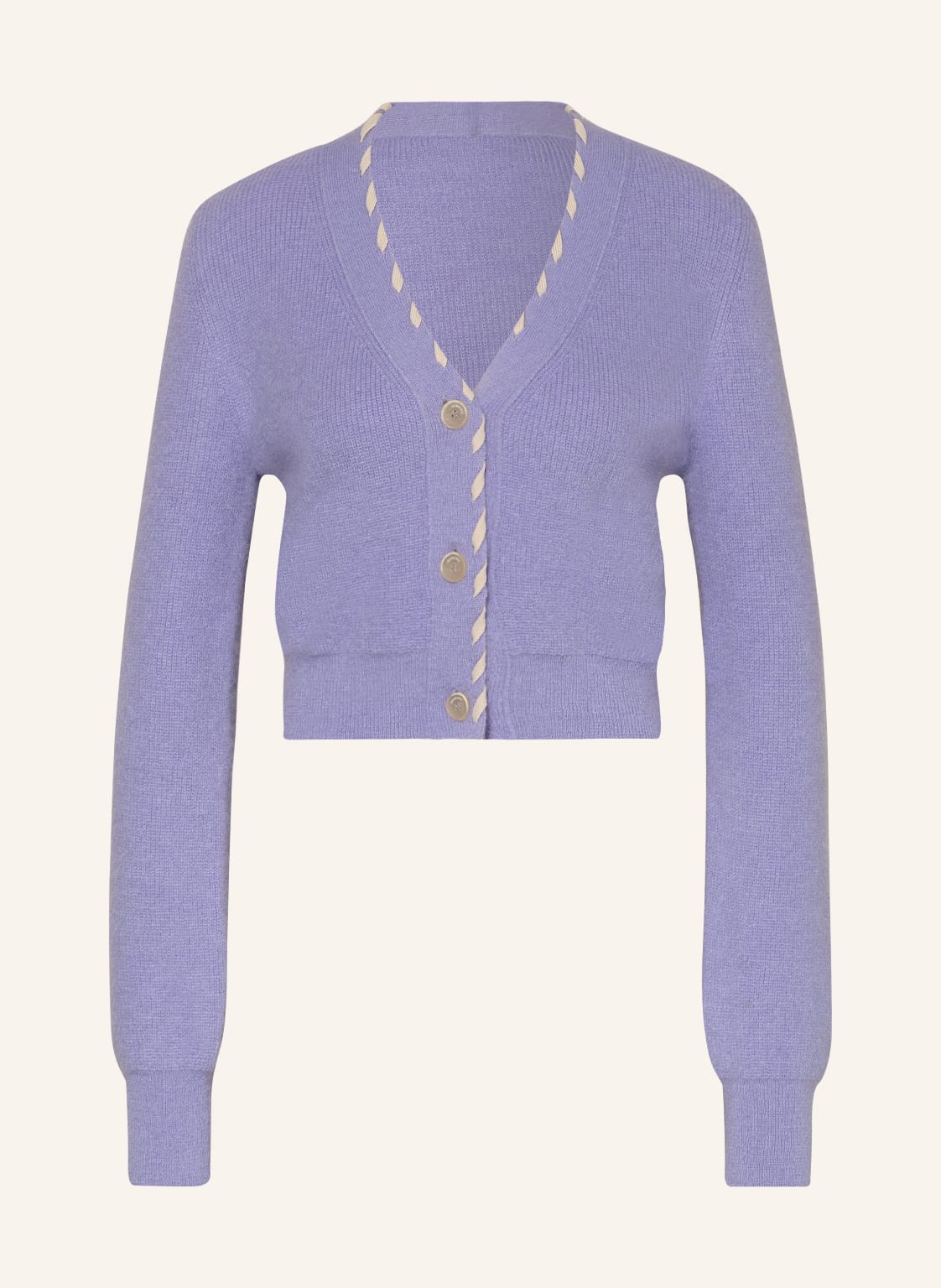 Image of Jacquemus Strickjacke Le Cardigan Lazo Mit Mohair violett