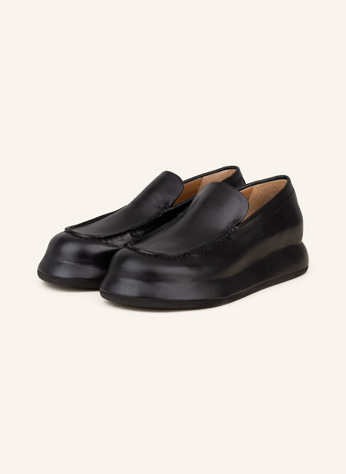 Image of Jacquemus Slipper Les Mocassins Bricciola schwarz