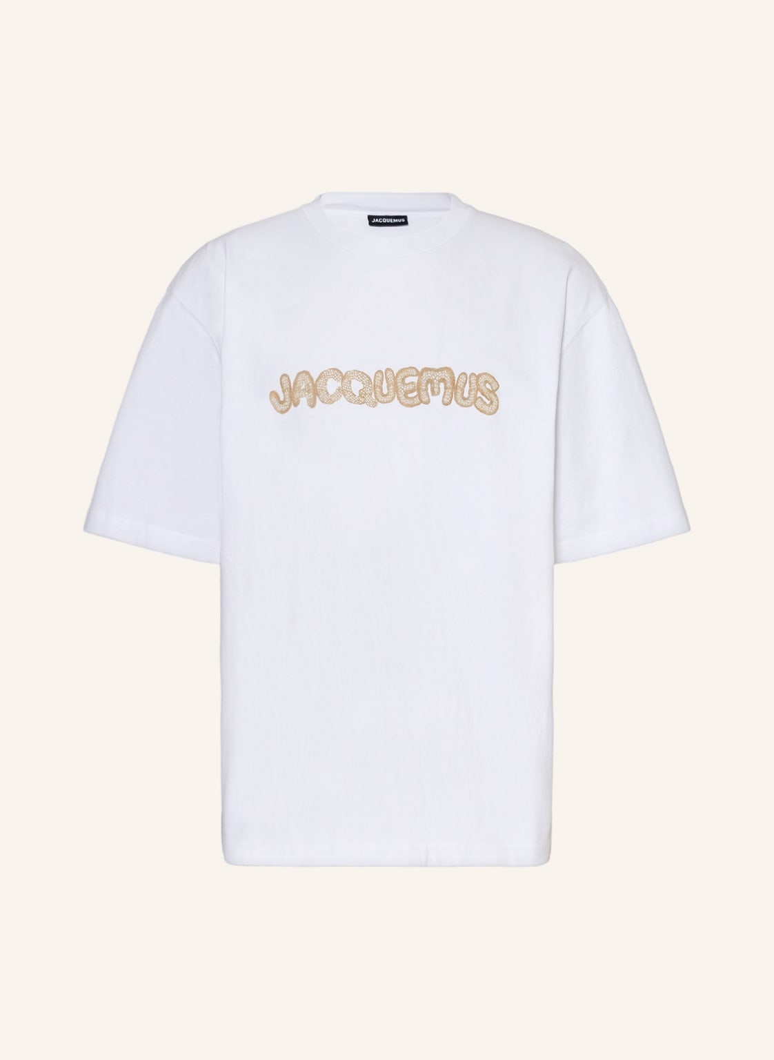 Image of Jacquemus T-Shirt Le Tshirt Raphia weiss