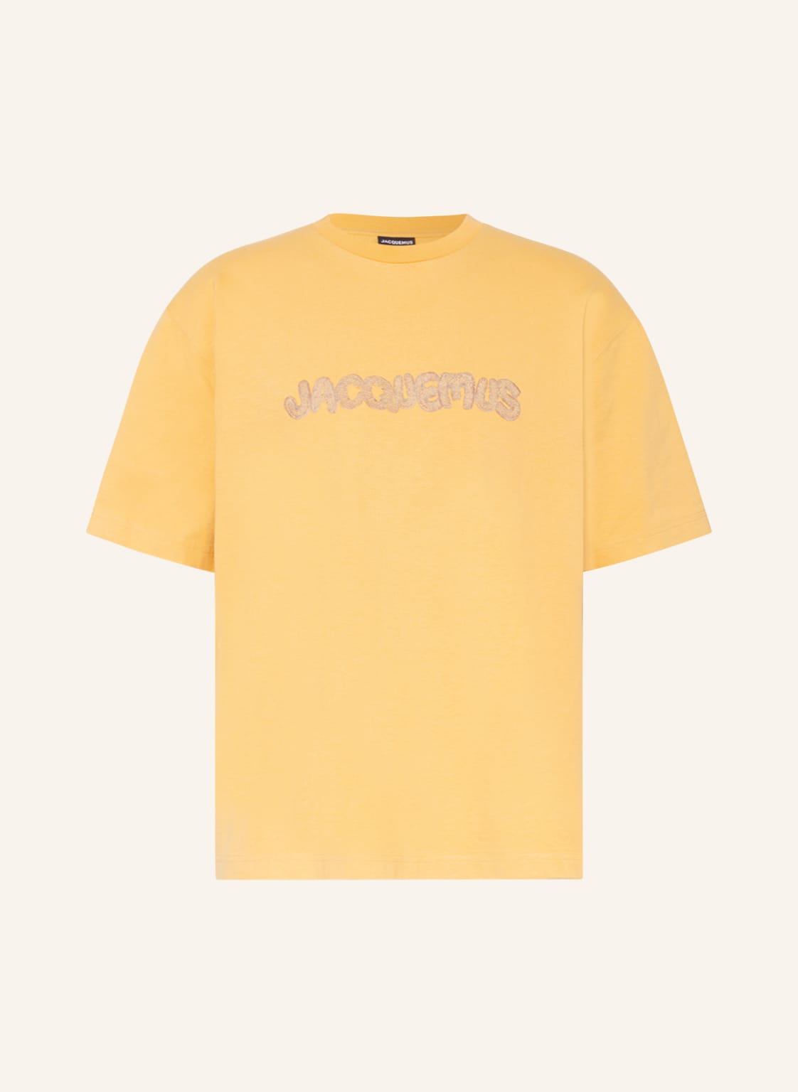 Image of Jacquemus T-Shirt Le Tshirt Raphia gelb