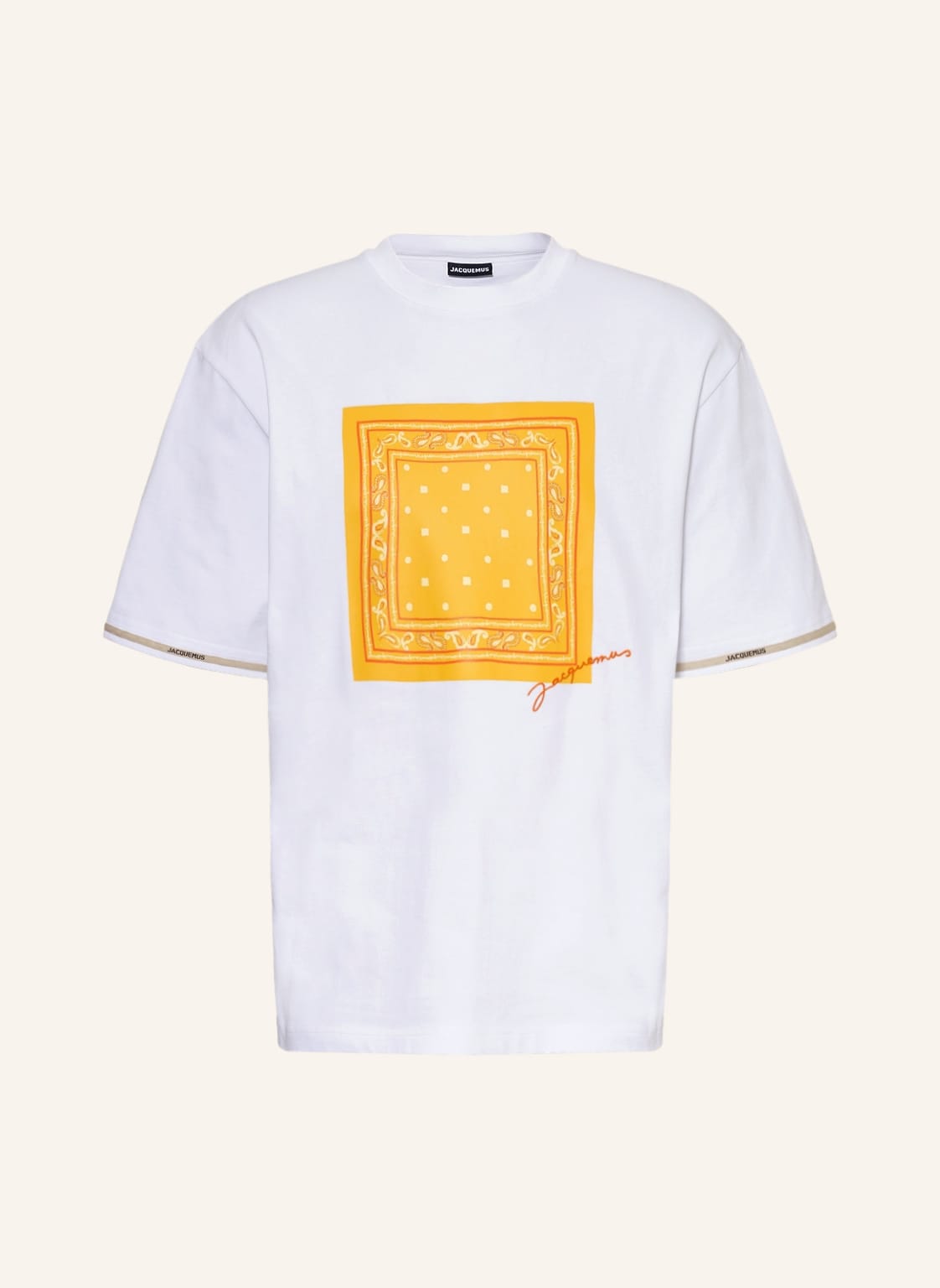 Image of Jacquemus T-Shirt Le Tshirt Toalha weiss