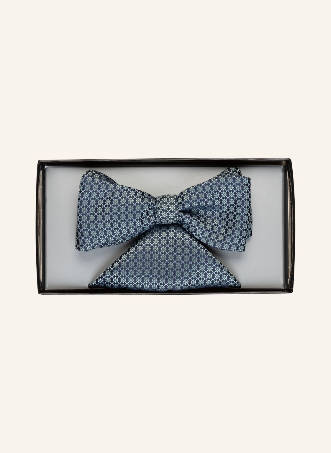 Image of Wilvorst Set: Fliege Und Einstecktuch blau