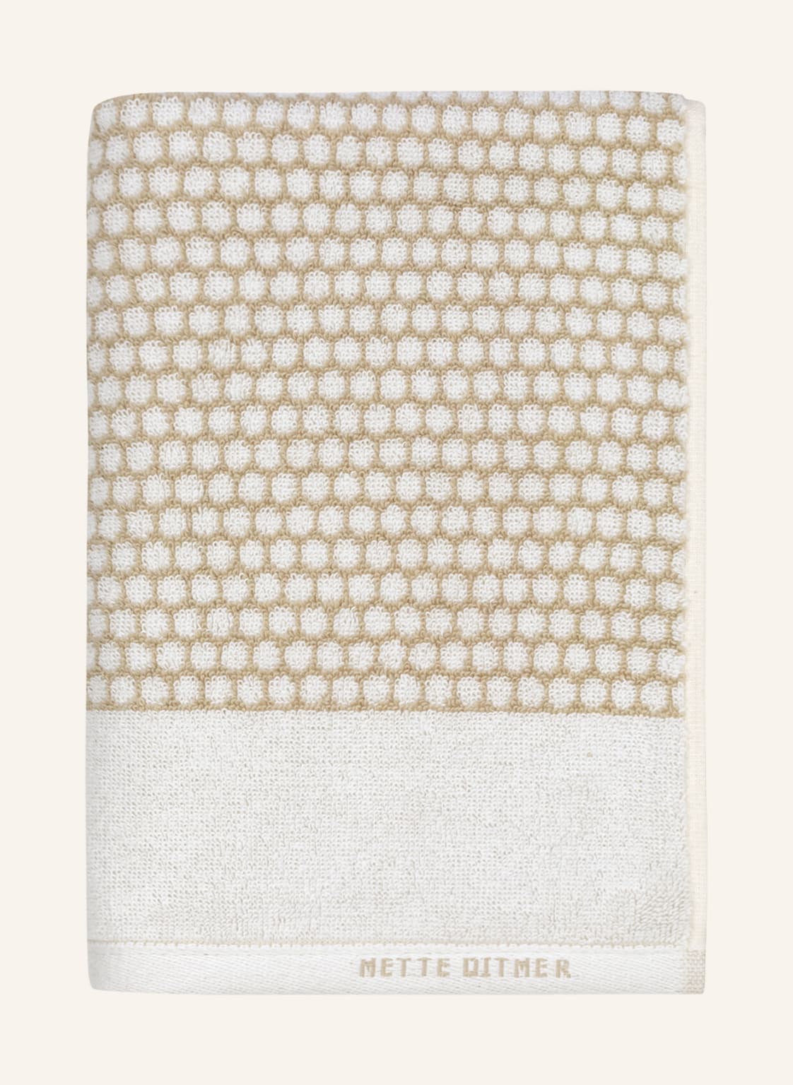 Image of Mette Ditmer Handtuch Grid beige