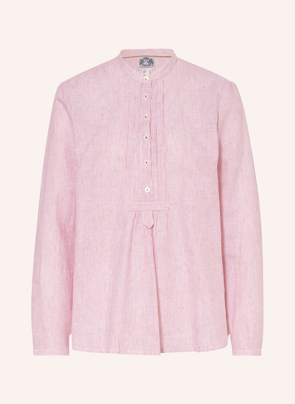 Image of Hammerschmid Trachtenbluse Regina Mit Leinen rot