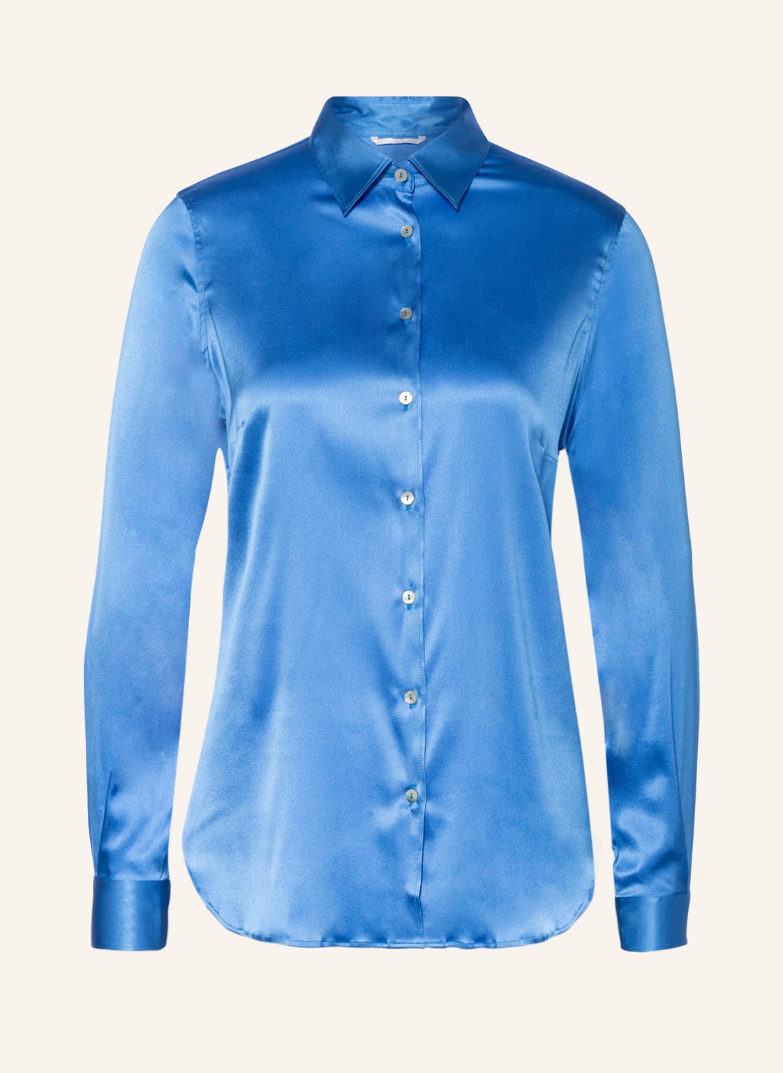 Image of Sophie Hemdbluse Magetta Aus Seide blau