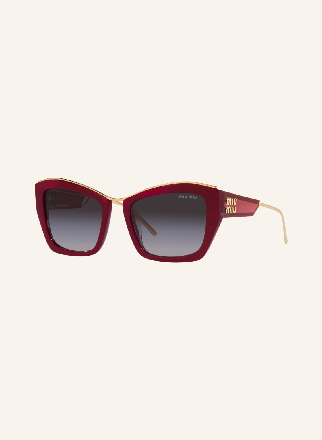 Image of Miu Miu Sonnenbrille Mu 02ys rot