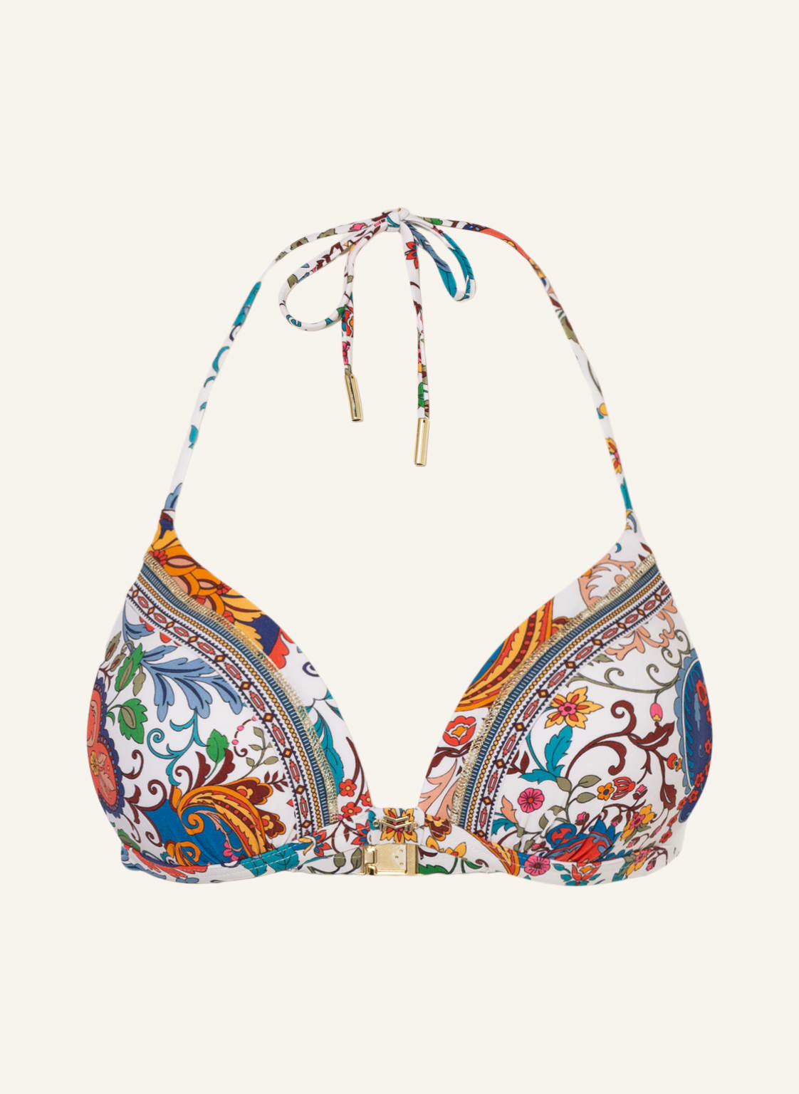 Image of Maryan Mehlhorn Push-Up-Bikini-Top Libertine Mit Glanzgarn weiss