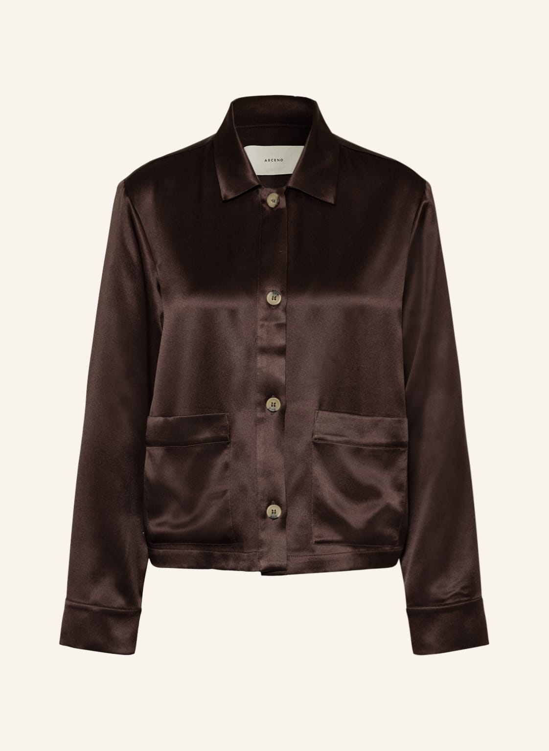 Image of Asceno Seidenblazer The Miami braun