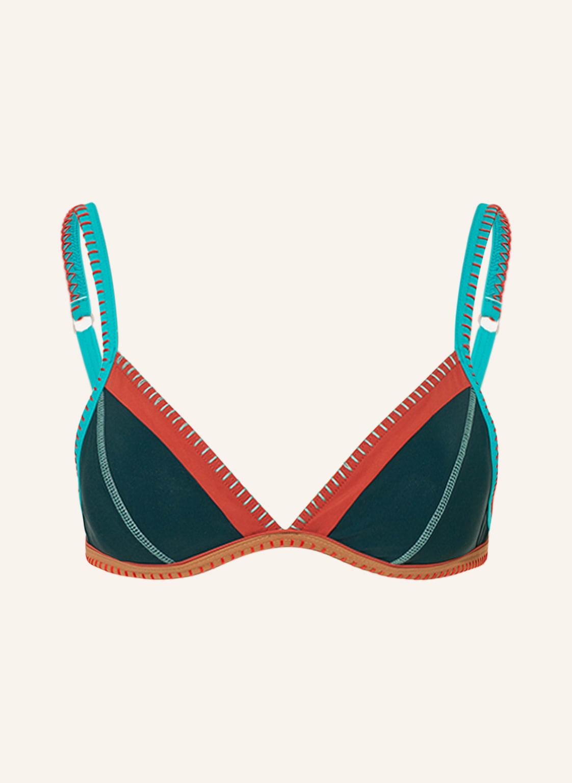 Image of Banana Moon Triangel-Bikini-Top Teknicolor Taeko gruen