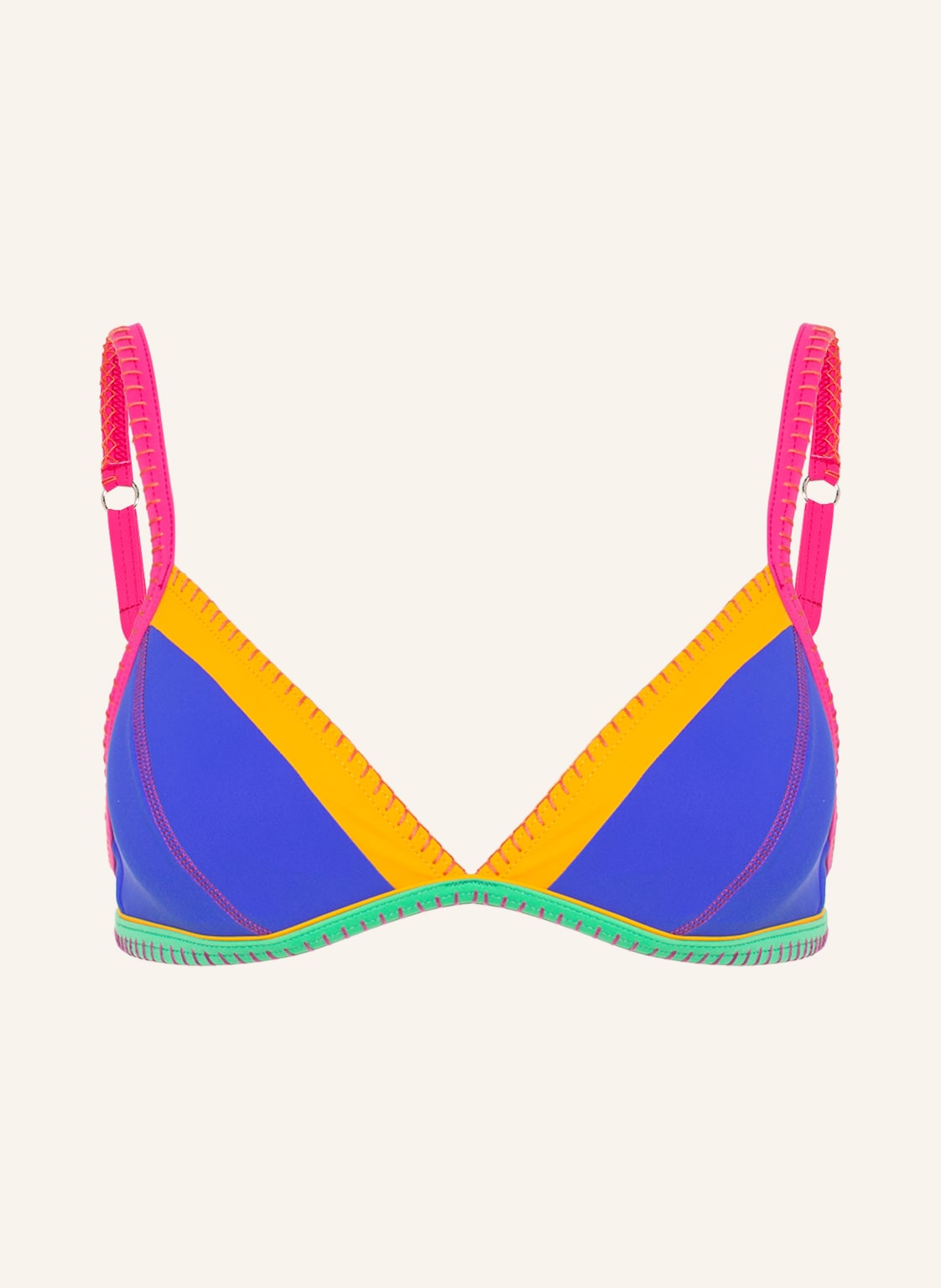 Image of Banana Moon Triangel-Bikini-Top Teknicolor Taeko blau