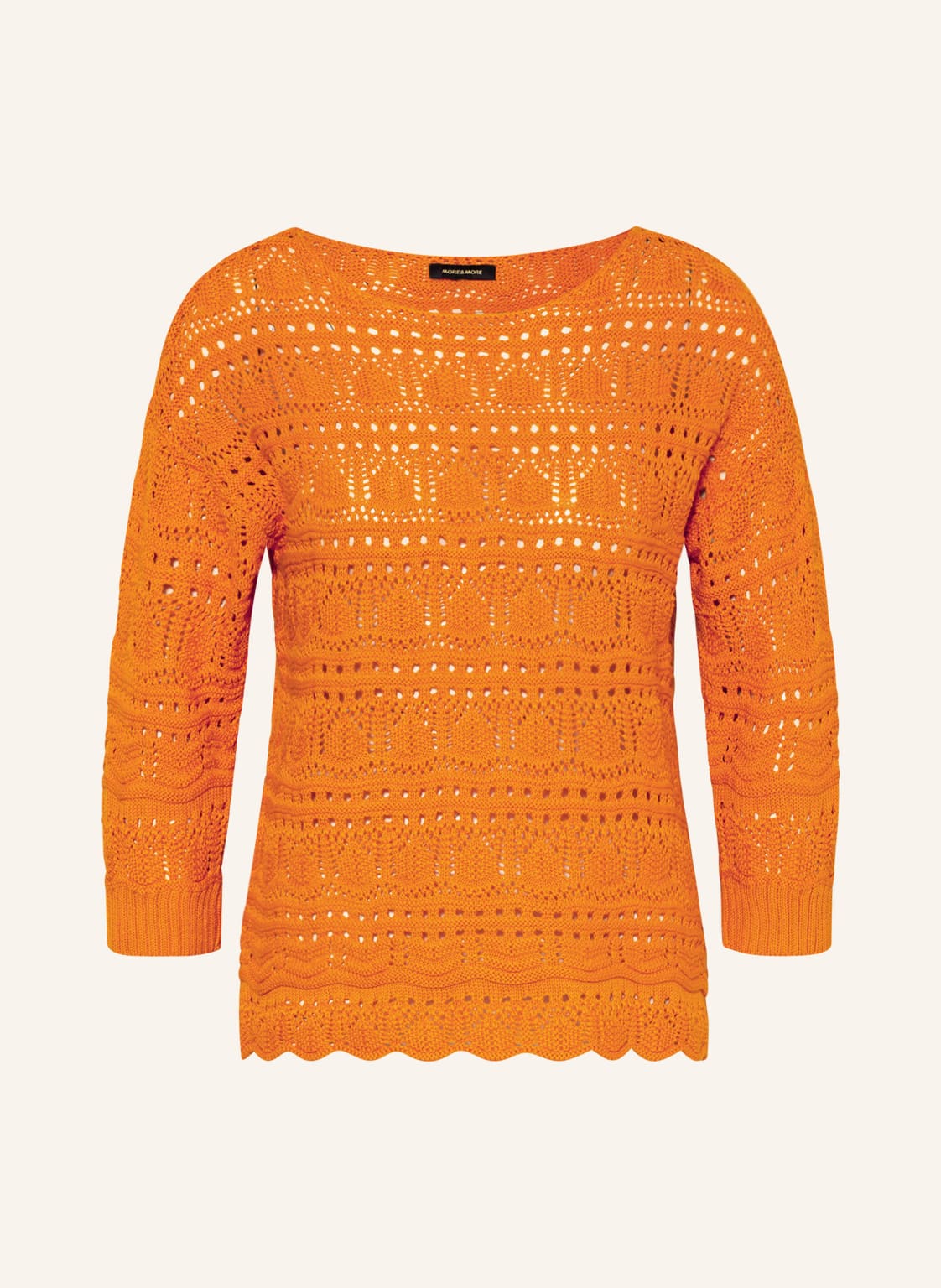 Image of More & More Pullover Mit 3/4-Arm orange