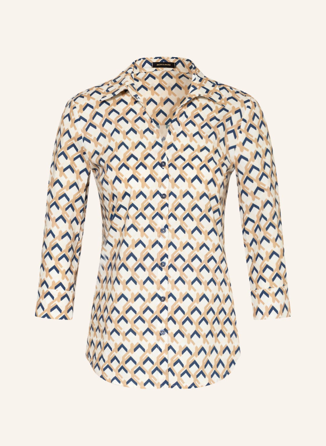 Image of More & More Hemdbluse Mit 3/4-Arm beige
