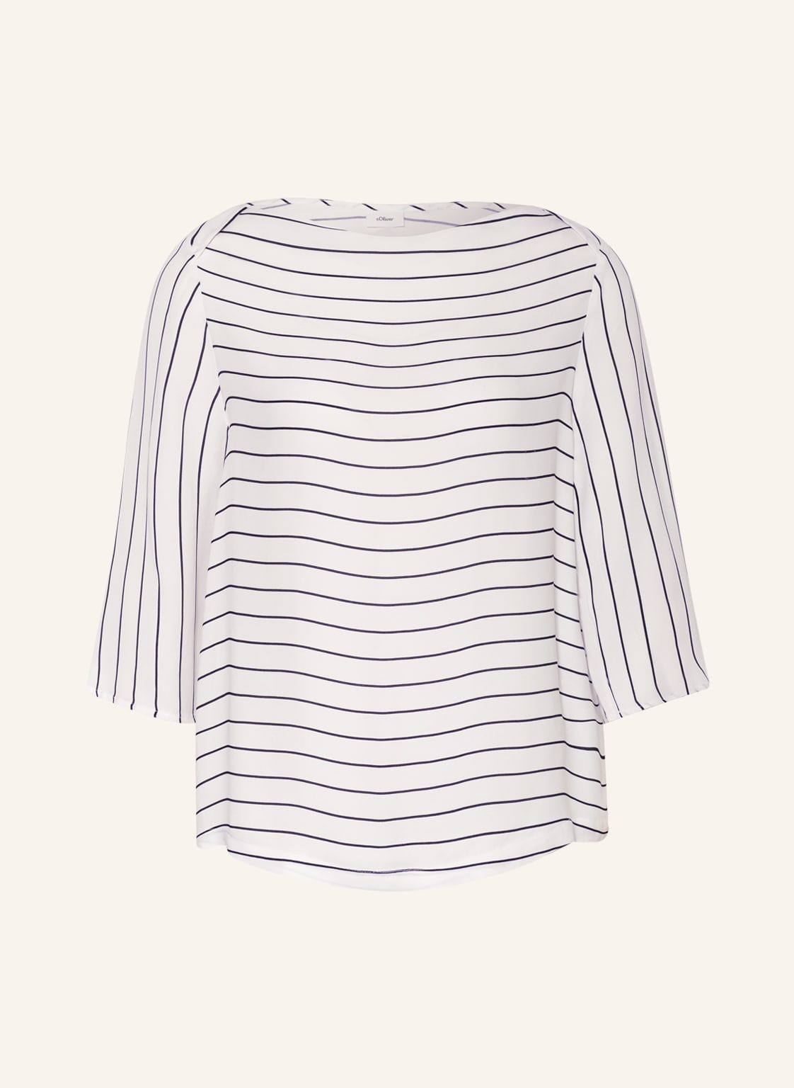 Image of S.Oliver Black Label Blusenshirt Mit 3/4-Arm weiss