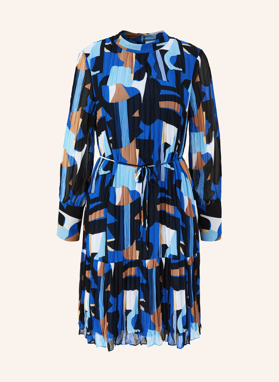 Image of S.Oliver Black Label Plisseekleid blau