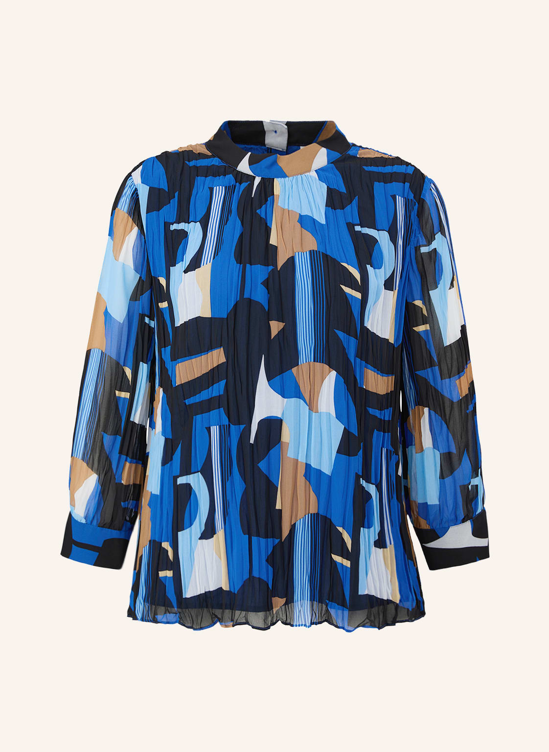 Image of S.Oliver Black Label Plisseebluse blau