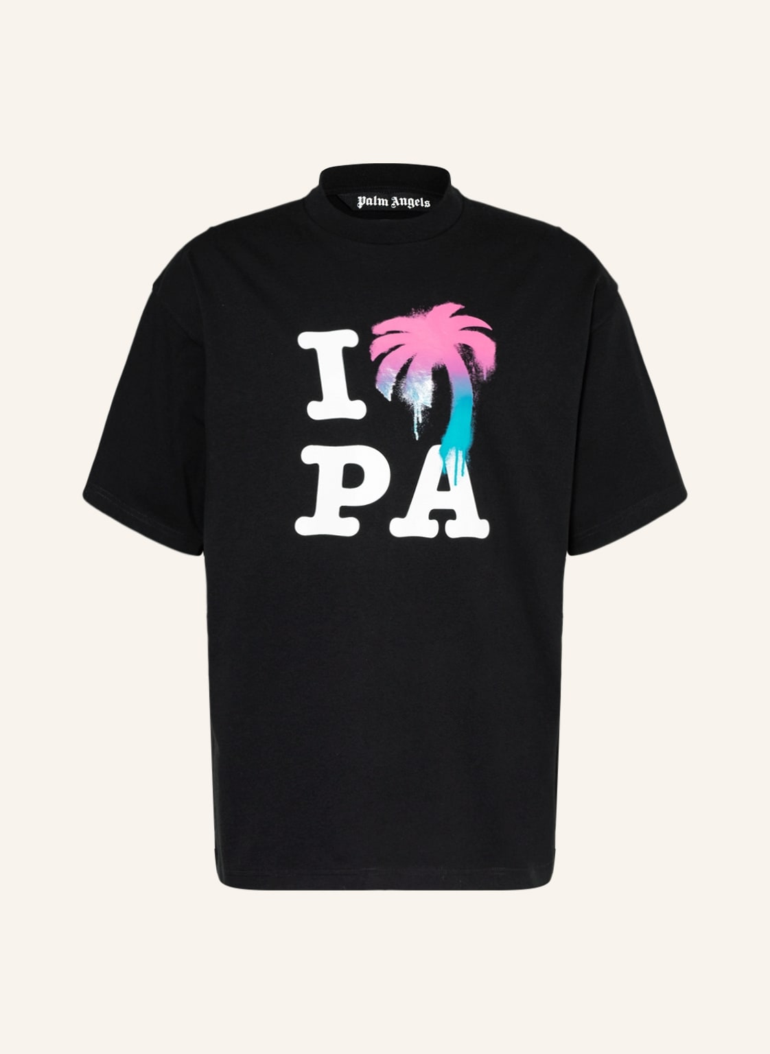 Image of Palm Angels Oversized-Shirt schwarz