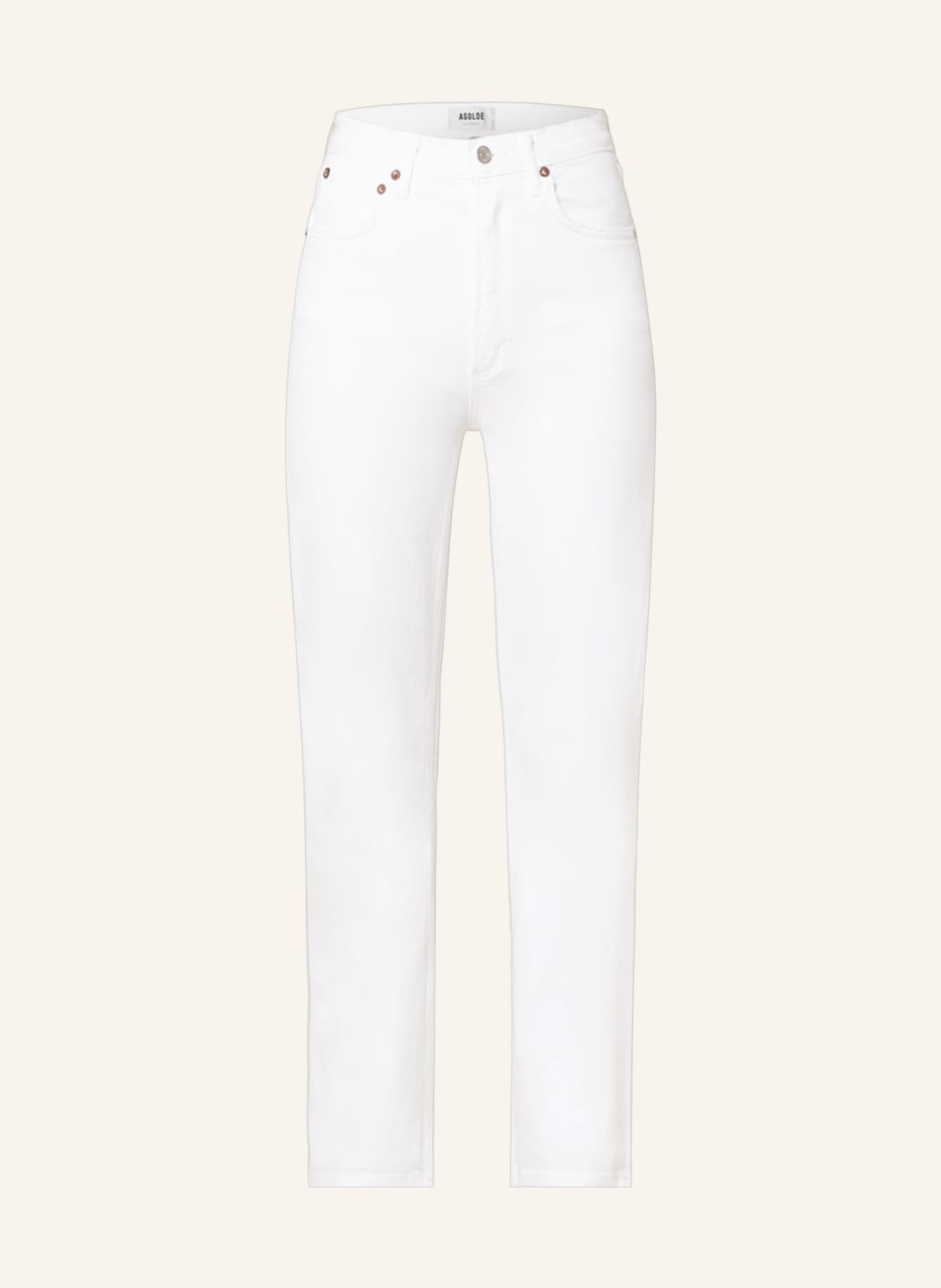 Image of Agolde Straight Jeans Stovepipe weiss