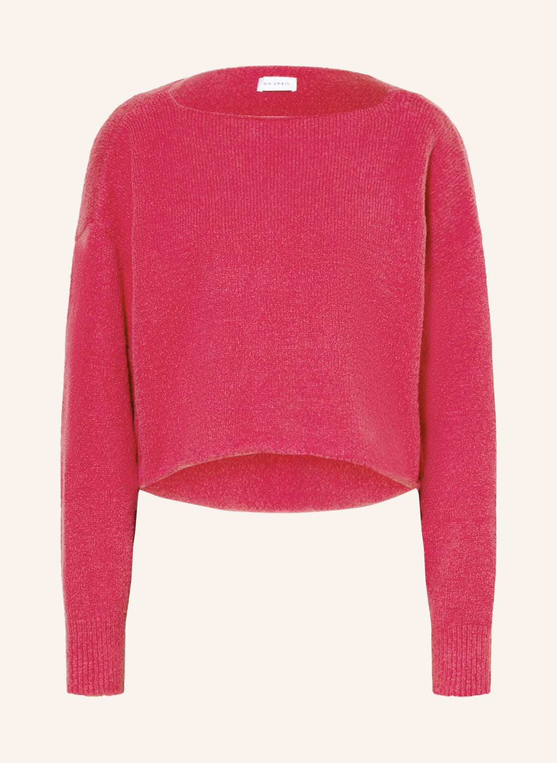 Image of Oh April Cropped-Pullover Viola pink