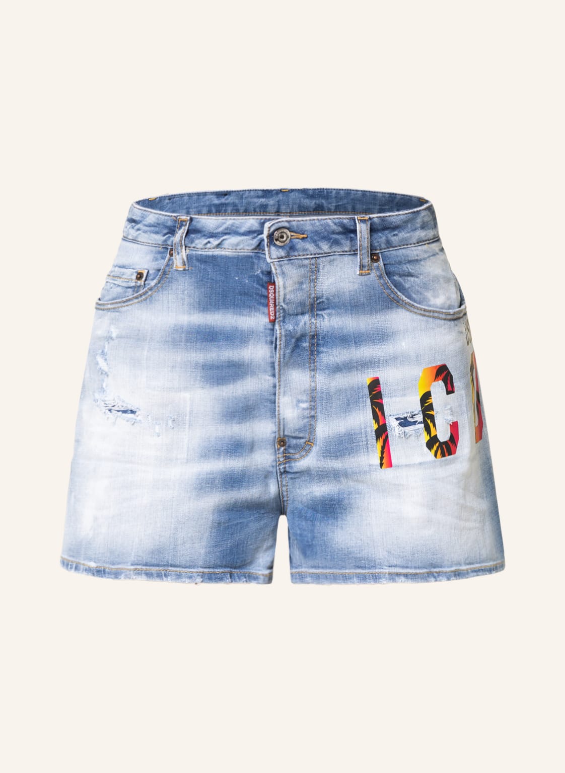 Image of dsquared2 Jeansshorts Sunset Baggy blau