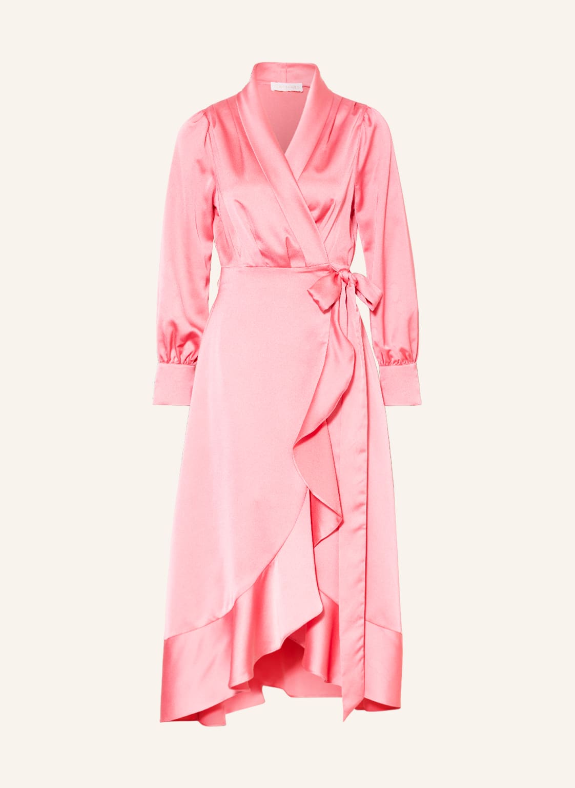 Image of Love Lolita Wickelkleid Iza Aus Satin orange