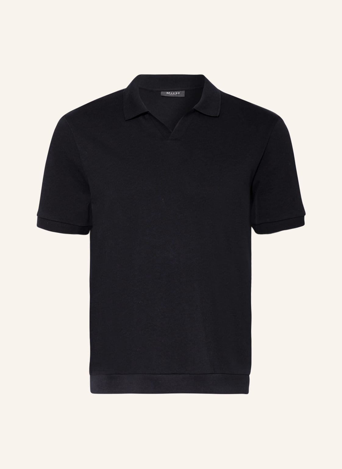 Image of Maerz Muenchen Strick-Poloshirt blau