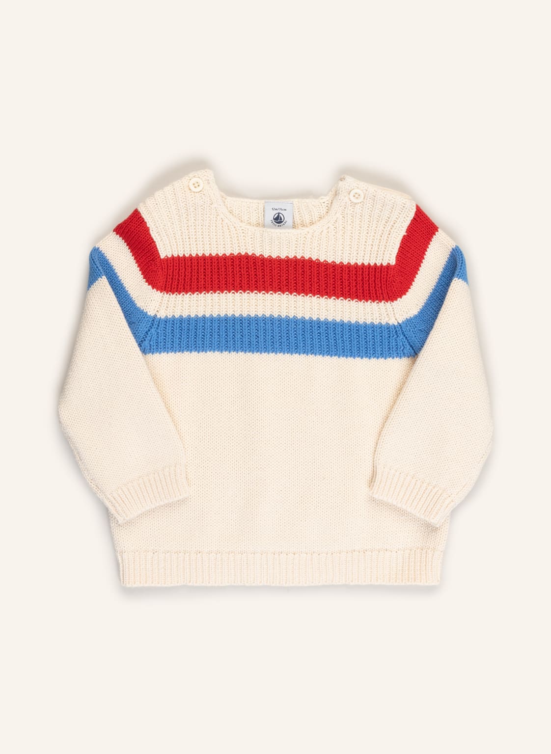 Image of Petit Bateau Pullover weiss