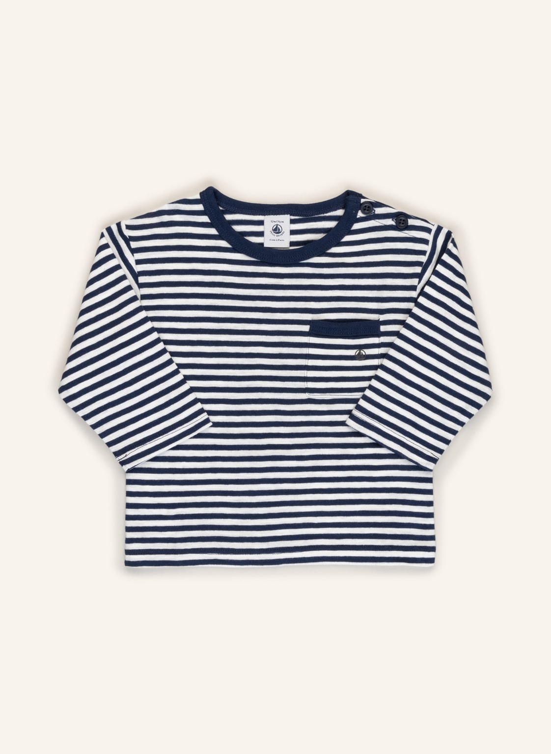 Image of Petit Bateau Longsleeve blau