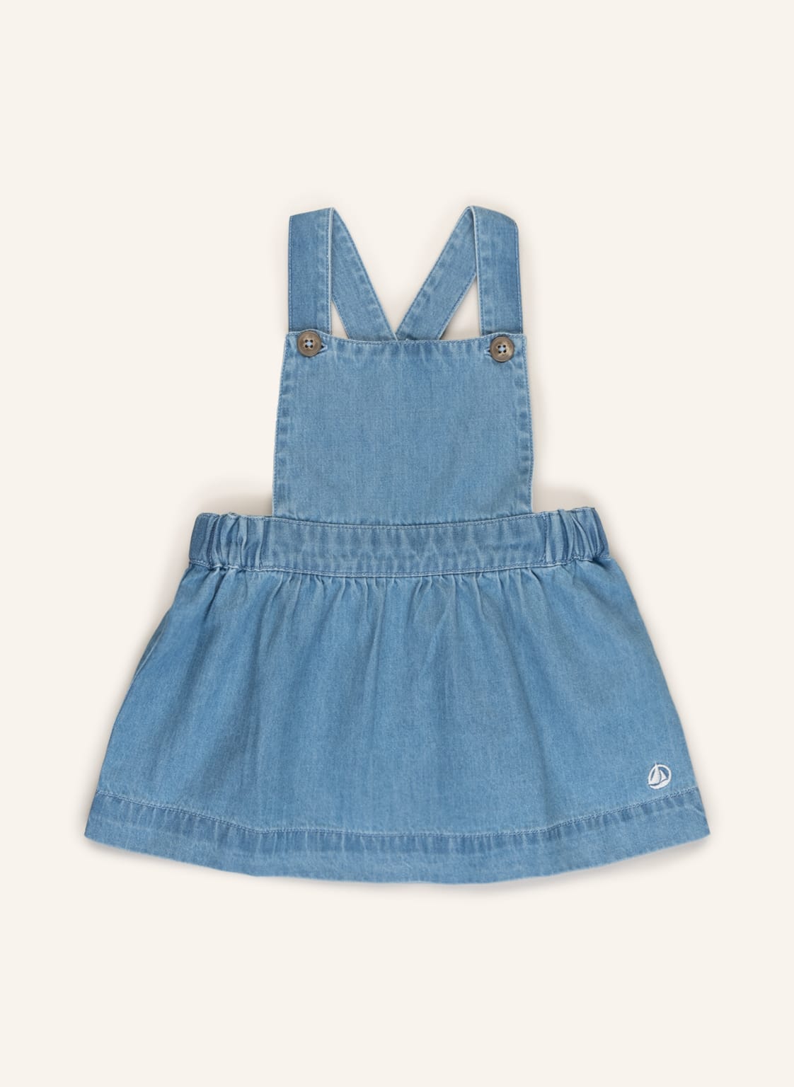 Image of Petit Bateau Latzkleid blau