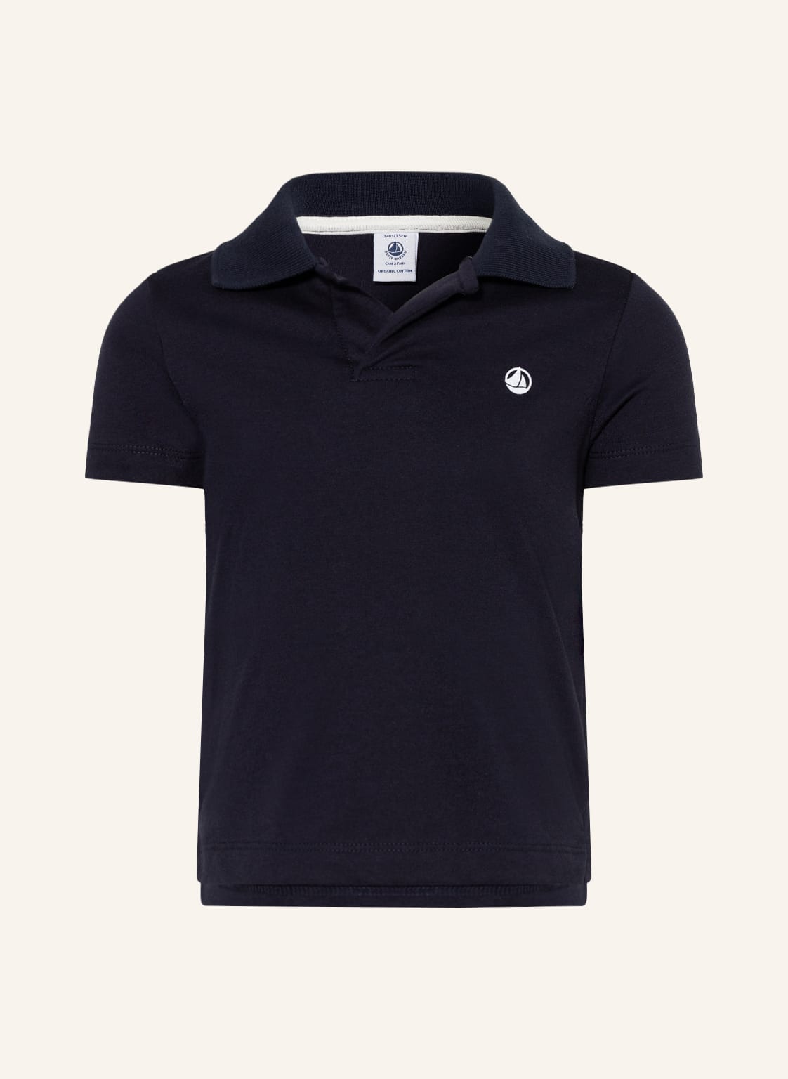 Image of Petit Bateau Jersey-Poloshirt blau