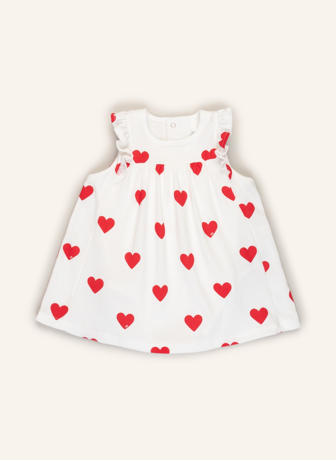 Image of Petit Bateau Jerseykleid Mit Rüschen weiss