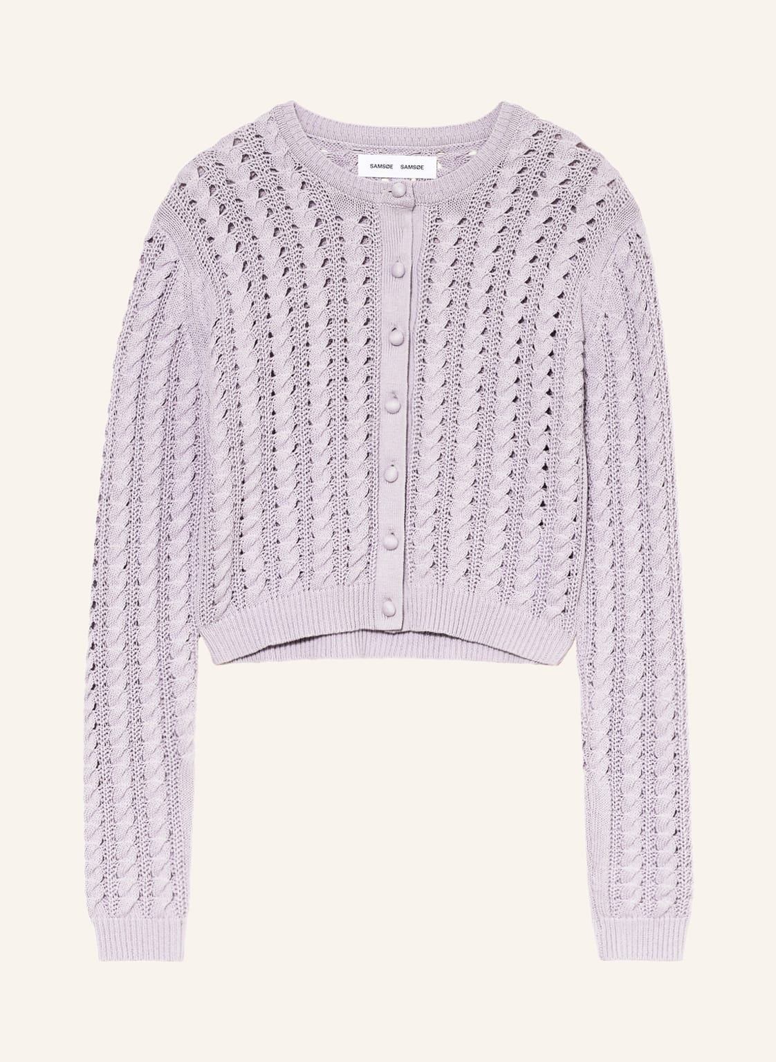 Image of Samsøe Samsøe Strickjacke Kennedy violett