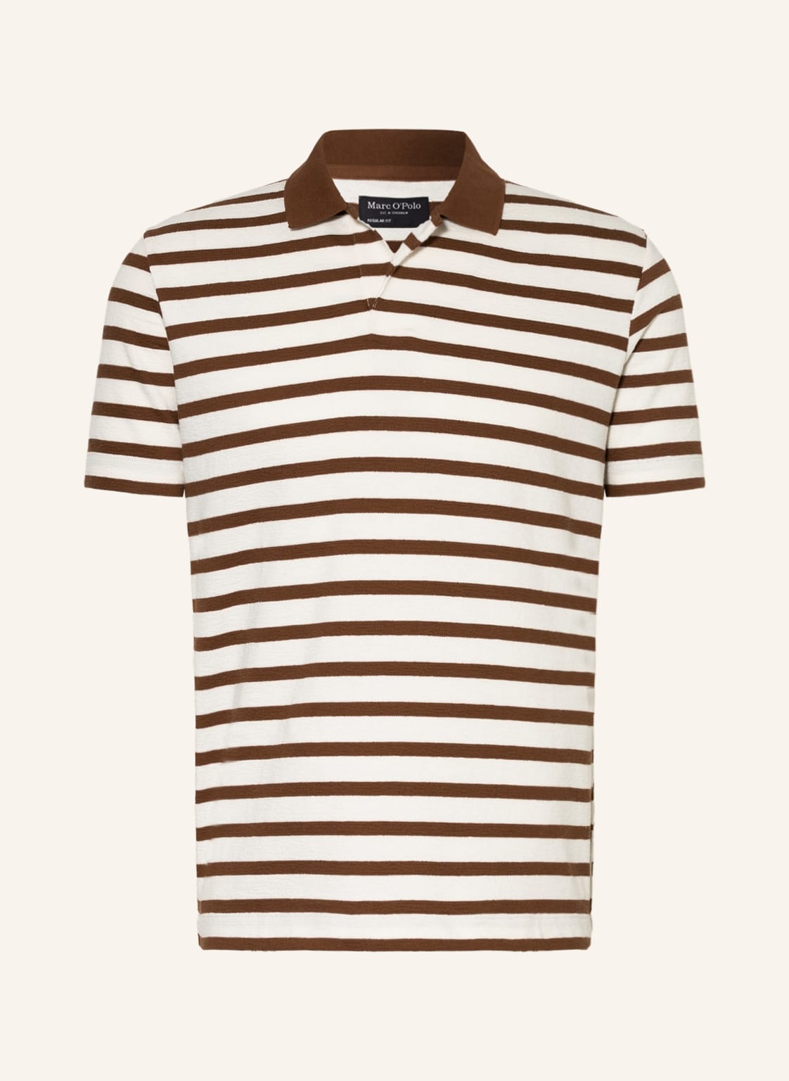 Image of Marc O'polo Jersey-Poloshirt Regular Fit braun