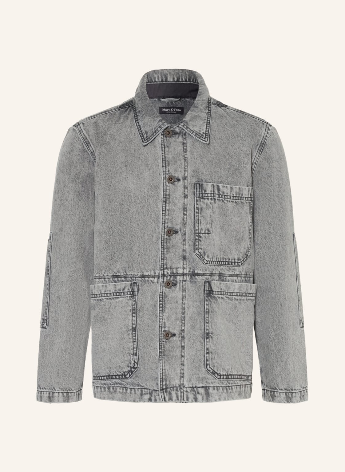 Image of Marc O'polo Jeans-Overshirt grau