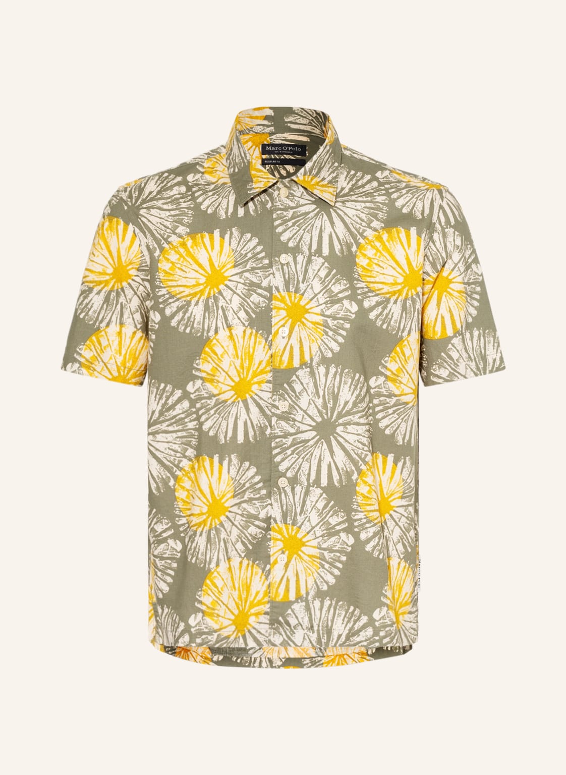 Image of Marc O'polo Kurzarm-Hemd Regular Fit gruen