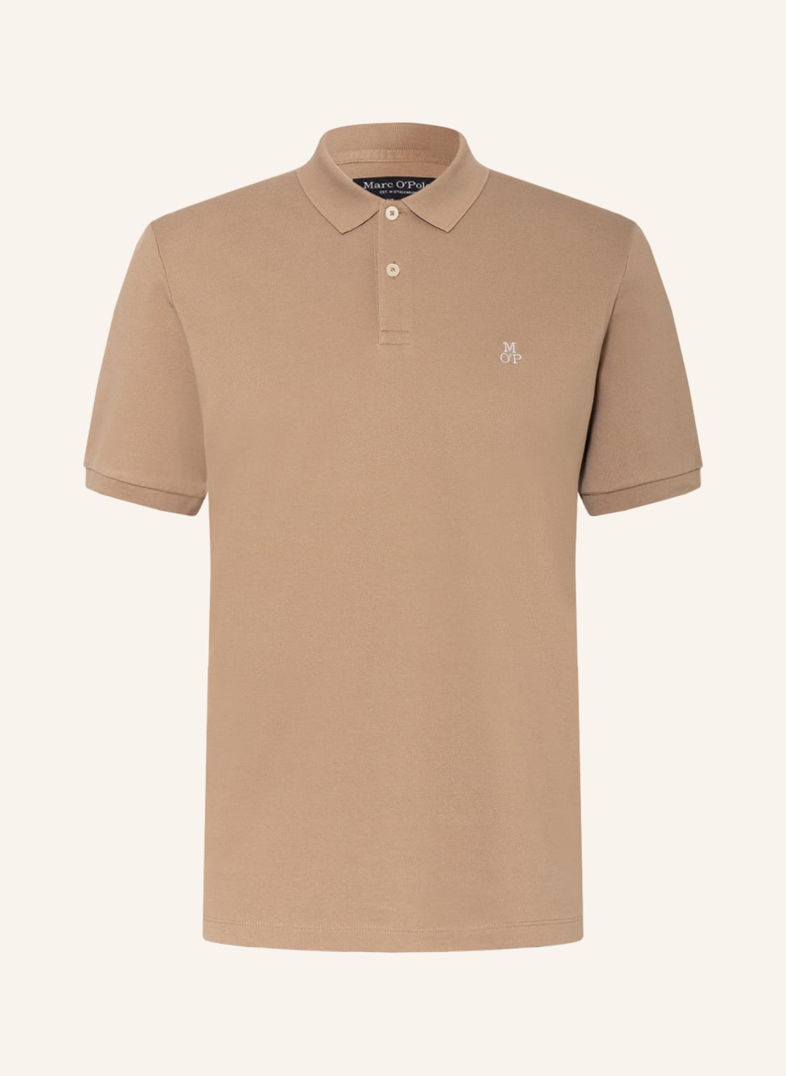 Image of Marc O'polo Piqué-Poloshirt Basic Regular Fit beige