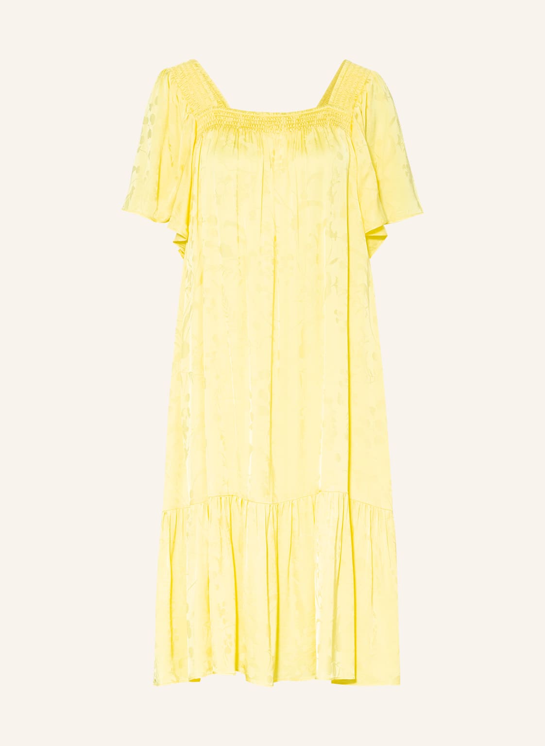 Image of Mos Mosh Jacquard-Kleid Daryna gelb