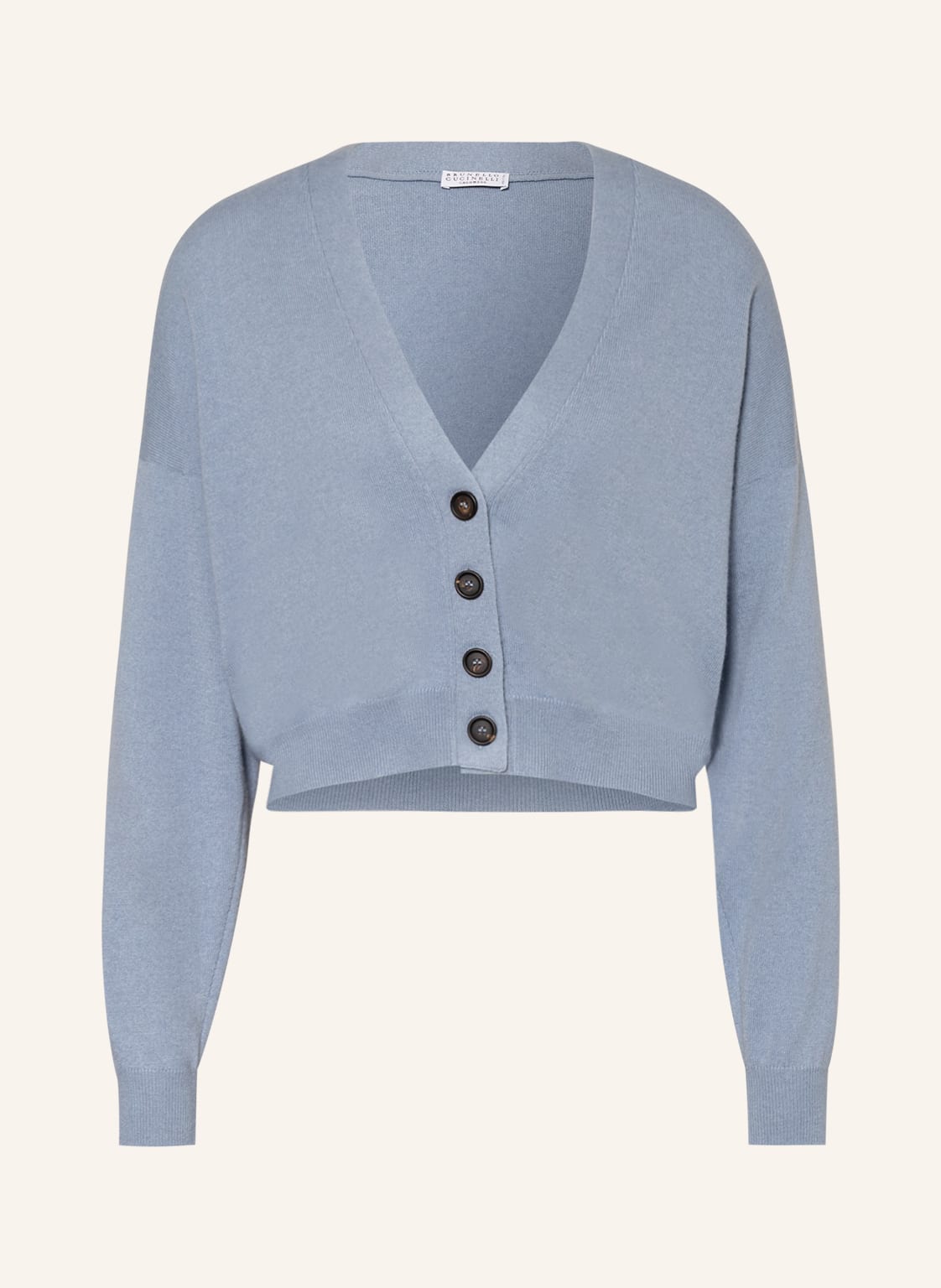 Image of Brunello Cucinelli Strickjacke Aus Cashmere blau
