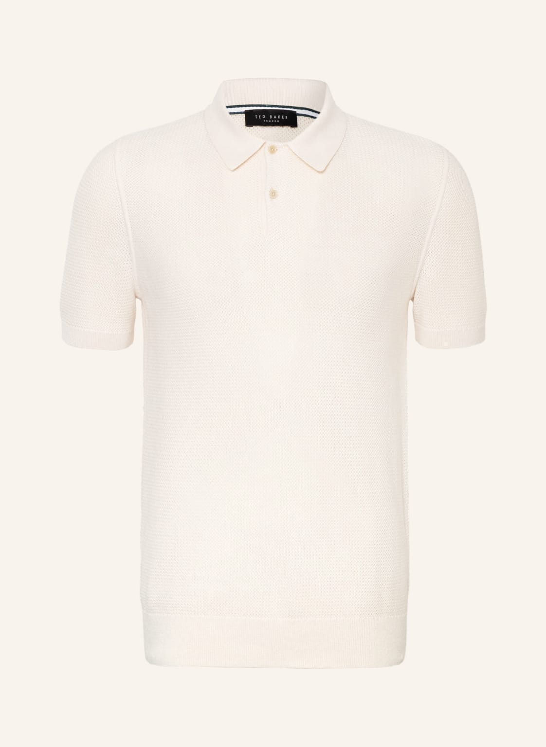 Image of Ted Baker Strick-Poloshirt Imago beige